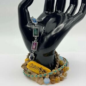 Yellow & Turquoise Cuba Bracelet Bundle